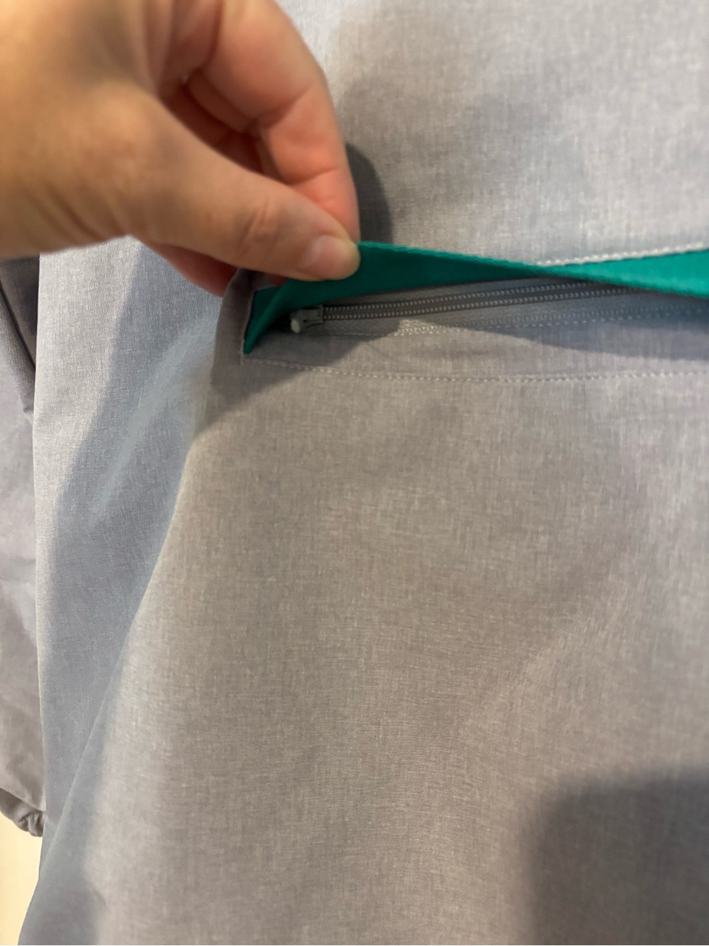 Adidas Gray Crew Pullover with Green Accent - Picture 3 of 11